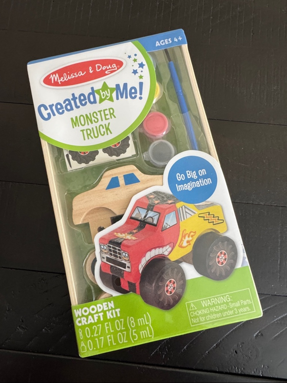 Melissa & Doug Created by Me! Monster Truck Wooden Craft Kit